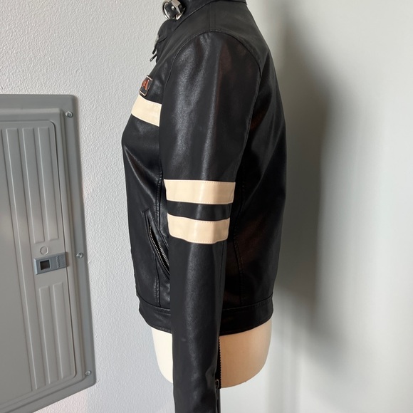 Minga London Retro vintage style leather jacket - Picture 3 of 9